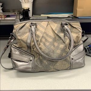 Burberry silver limited edition handbag